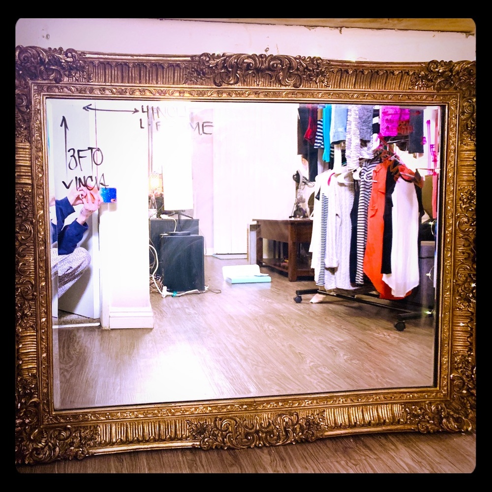 Stunning Gold Antique Mirror
